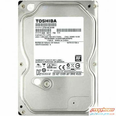 هارد لپ تاپ توشیبا Toshiba Hard Disk Drive Laptop 1TB