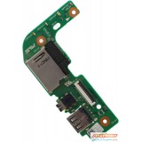 برد یو اس بی و صدای لپ تاپ ایسوس Asus K555 USB Port SD Card Reader Audio Jack IO Board